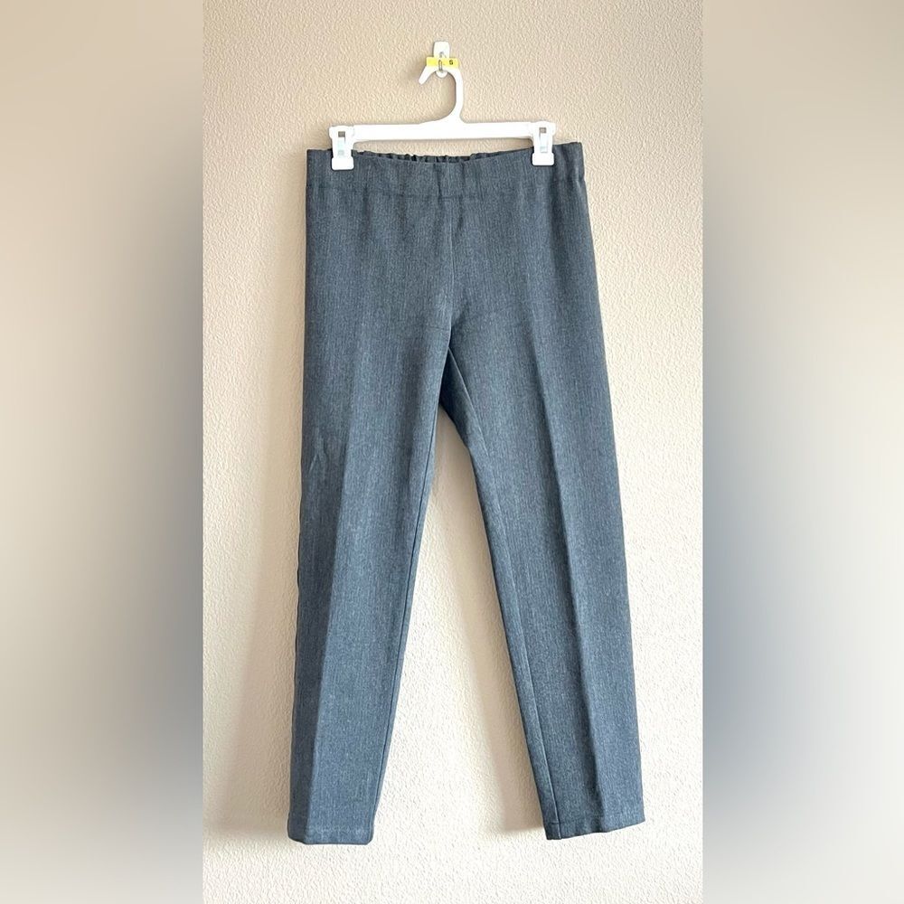 JOSEPH Gray Herringbone Trousers